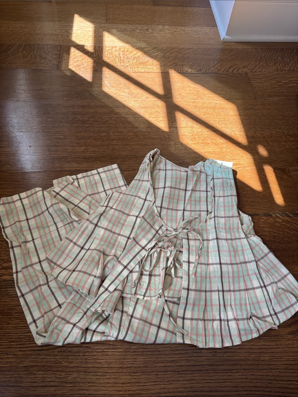 Anthropologie patterned pj set